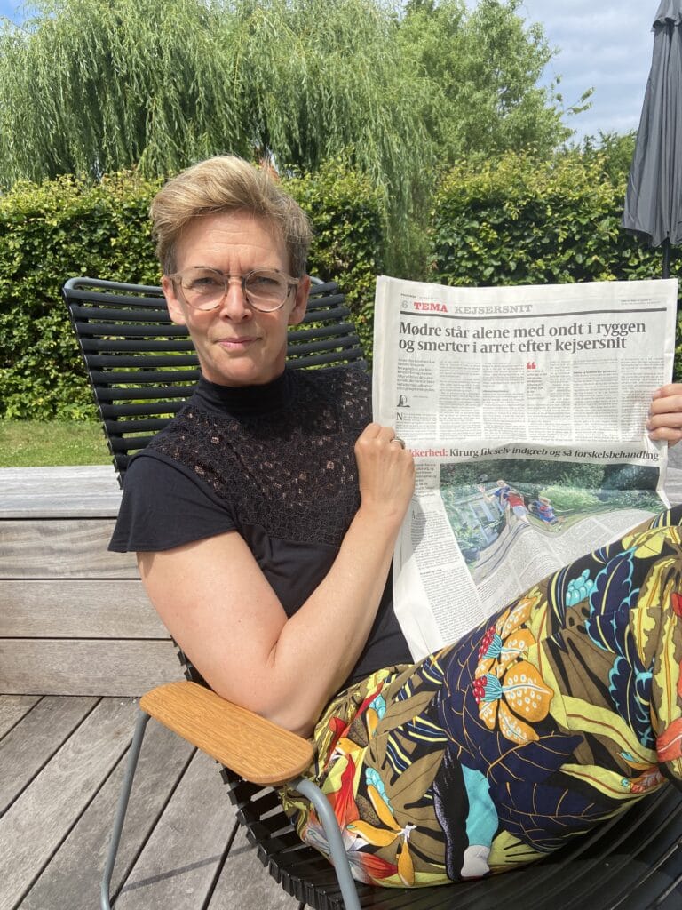Mødre står alene med ondt i ryggen og smerter i arret efter kejsersnit